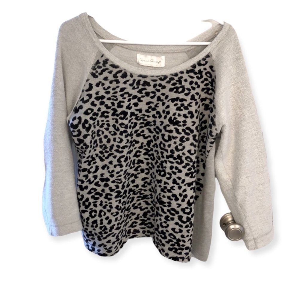 French Laundry Leopard Print Sweater